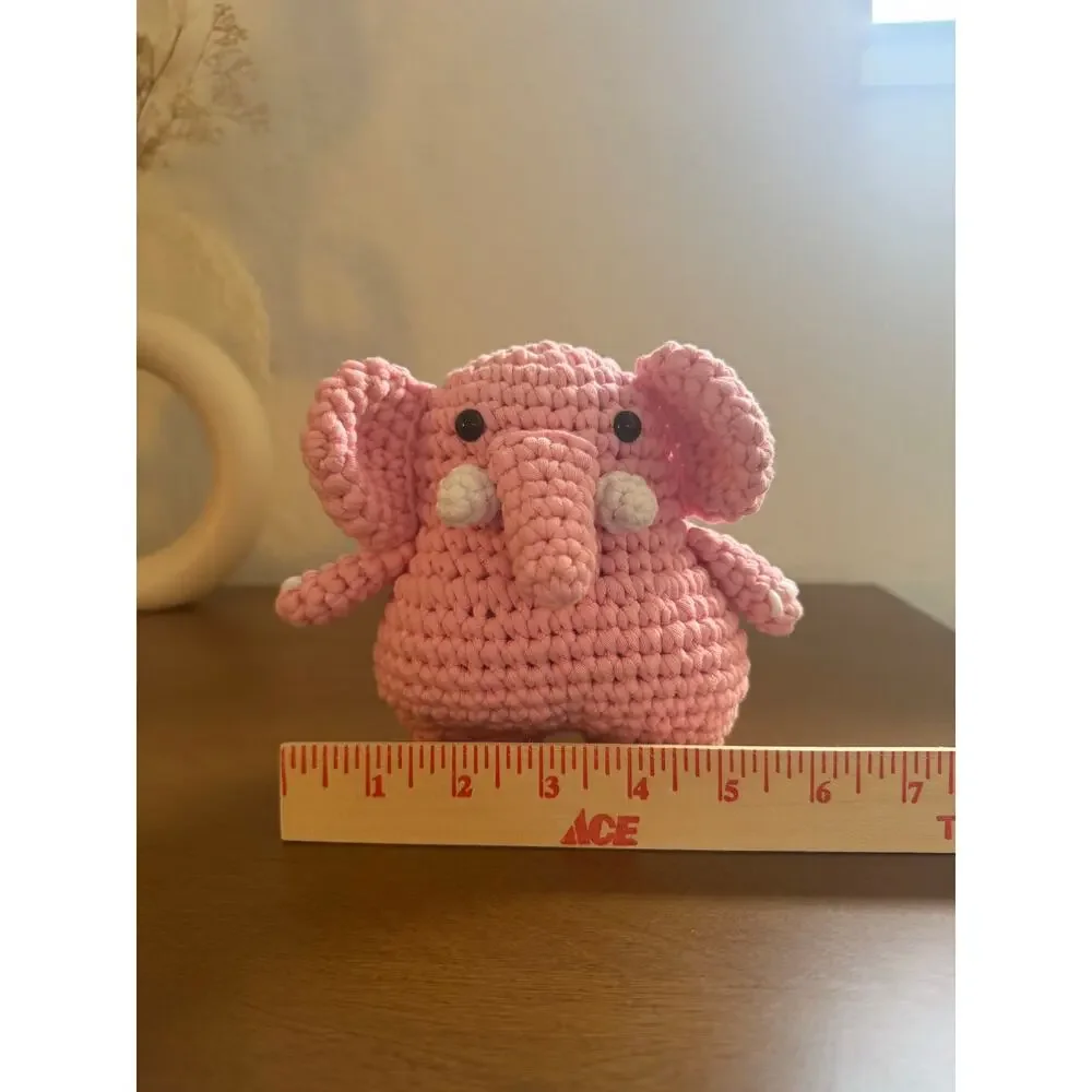 *Pre-Made Plushie* Woobles Lulu the Pink Elephant Large Collectible Animal Plush
